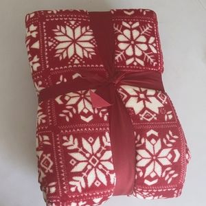 Christmas Holiday Red Microplush Blanket Throw